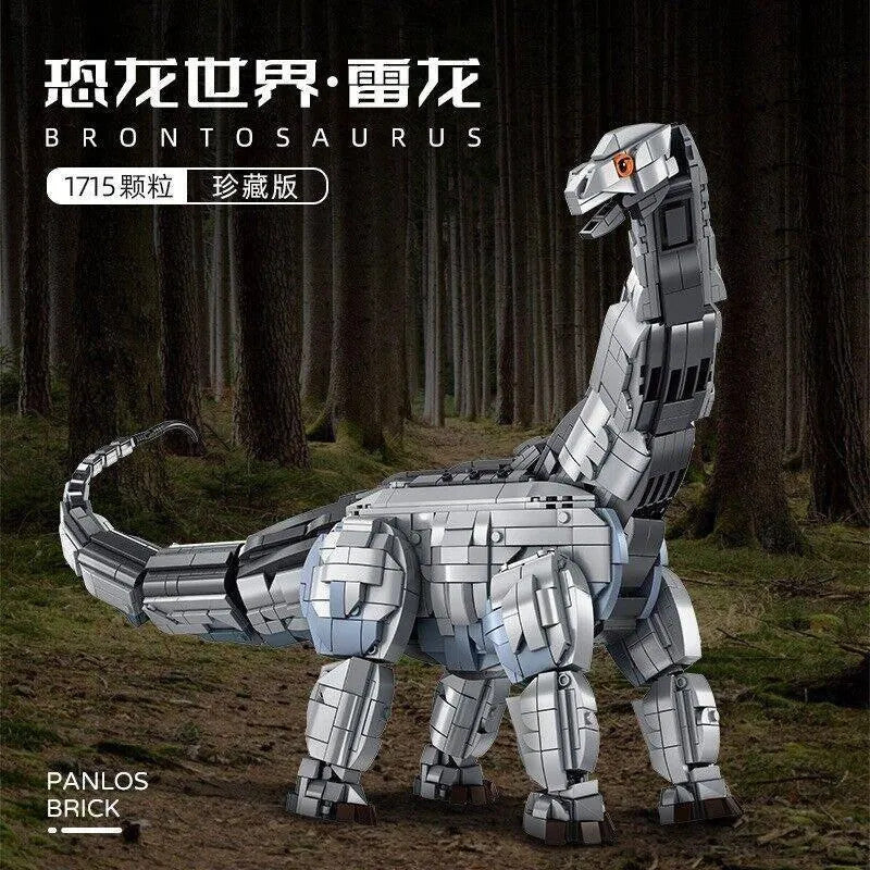 MOC Dinosaur World Brontosaurus Mech Bricks Toys 611006