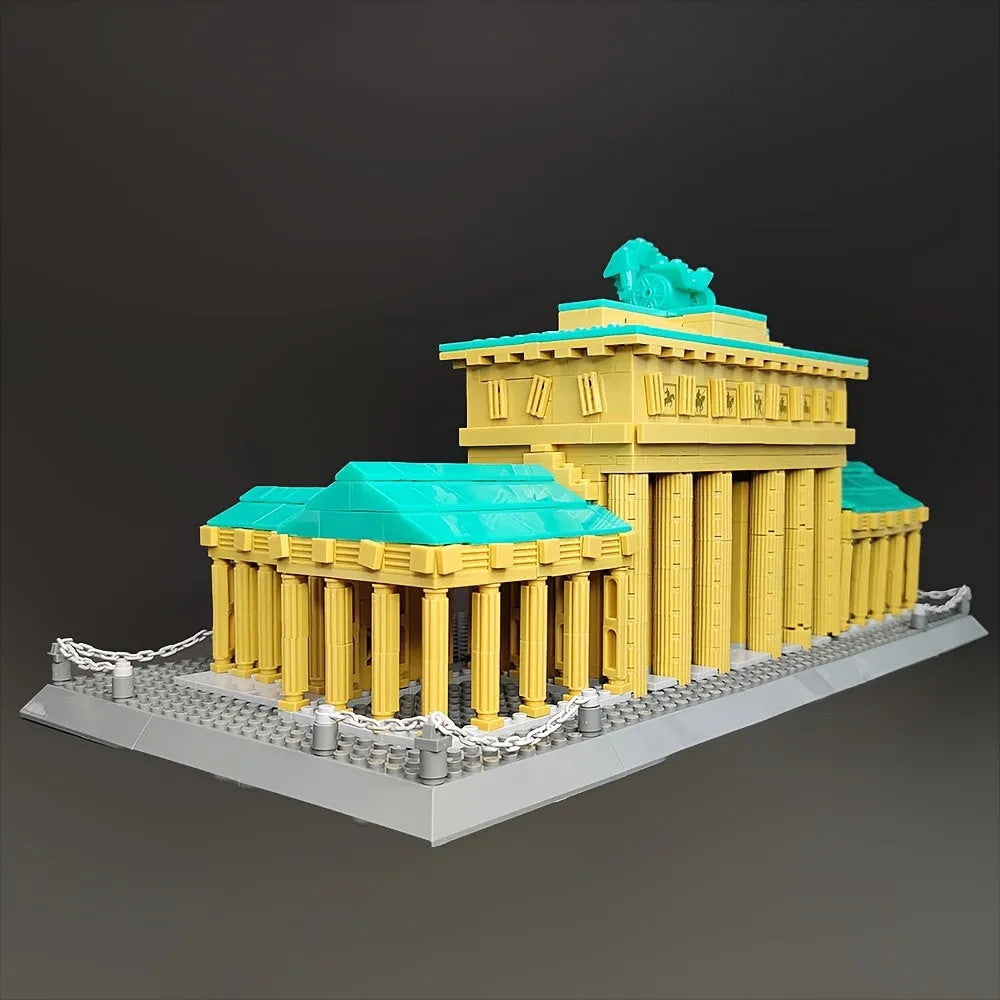 MOC Architecture Berlin Brandenburg Gate Bricks Toy