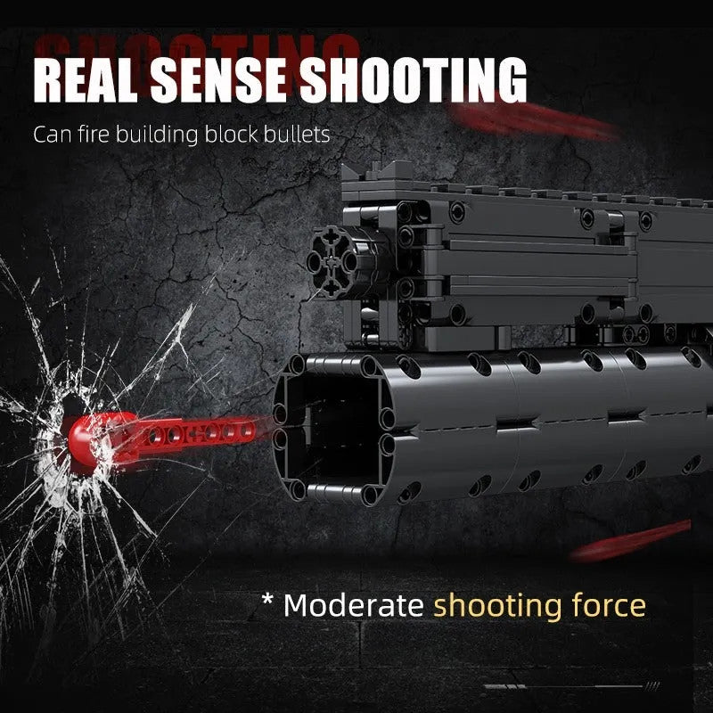 MOC Military Motorized Grenade Launcher Gun Bricks Toy 14014