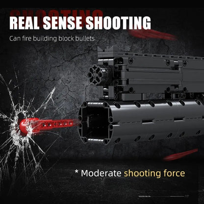 MOC Military Motorized Grenade Launcher Gun Bricks Toy 14014