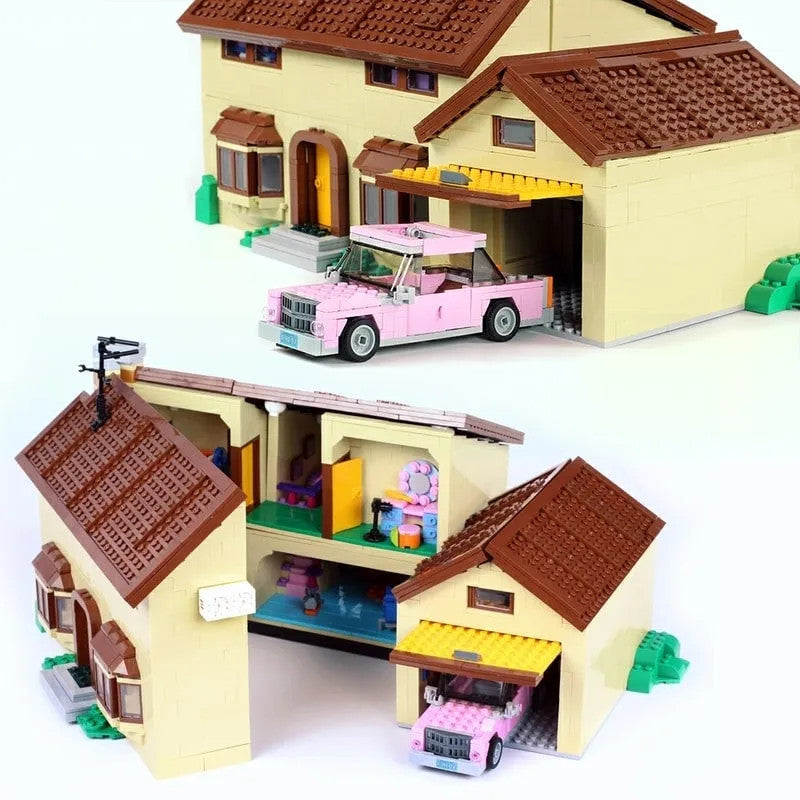 MOC Movie Creator The Simpsons House Bricks Toys