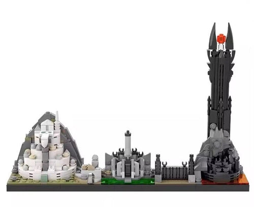 NEW Custom LOTR Minas Tirith Barad-dûr Morgul Skyline MOC Building Set