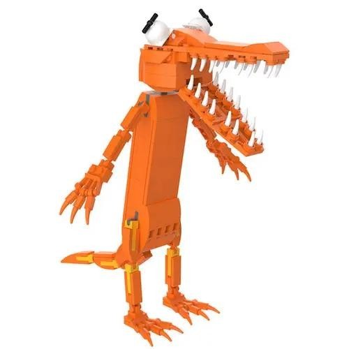 NEW 338PCS Rainbow Friends Orange Monster Building Blocks Figure