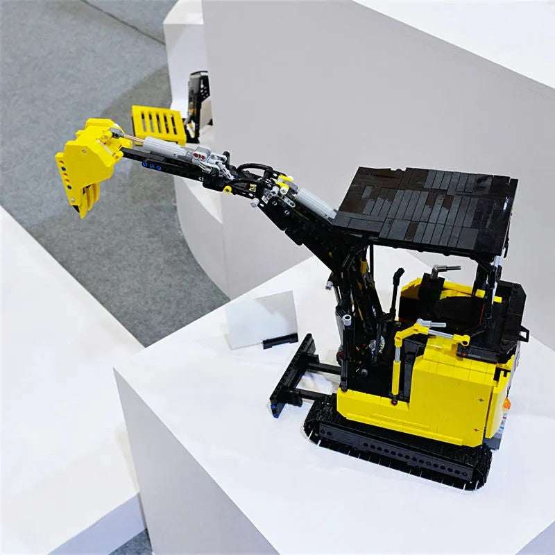 MOC APP Motorized RC Mini Excavator Truck Bricks Toys