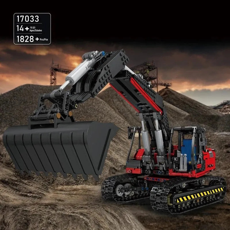 MOC RC Link Belt 250 Excavator Truck Bricks Toy 17033