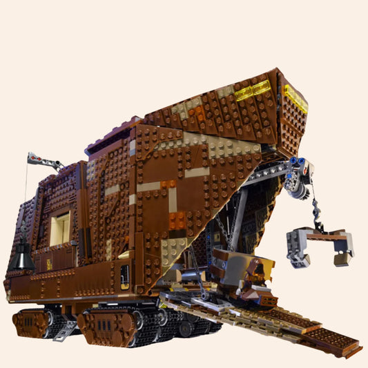 NEW Star Wars Sandcrawler UCS Building Blocks Set 3296 pcs 7 FIGS Jawas