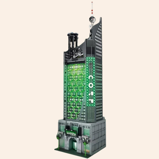 NEW Oscorp Tower Spider-Man Building Blocks Set Model Adults MOC Marvel