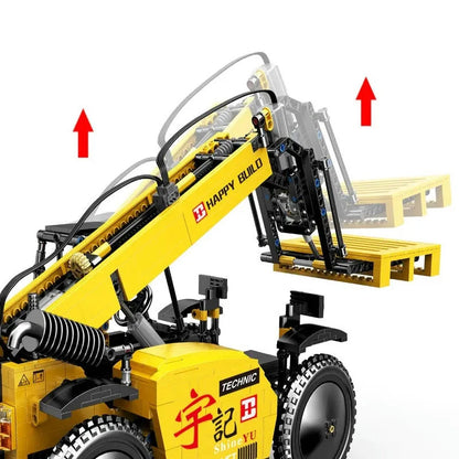 MOC RC APP Motorized Lift Forklift Truck Bricks Toys