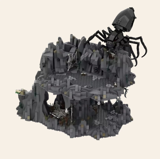 NEW Spider Lair Building Blocks Set Model Adults MOC Creature Cave Diorama