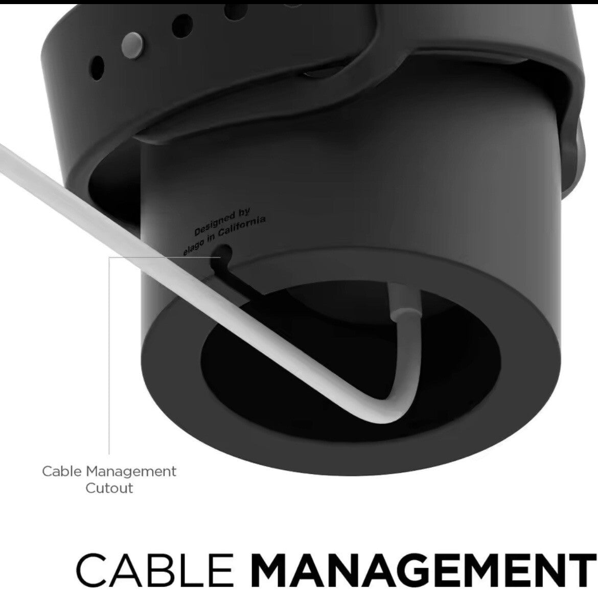 NEW Apple Watch Charger Dock Station With Cable Management Slit