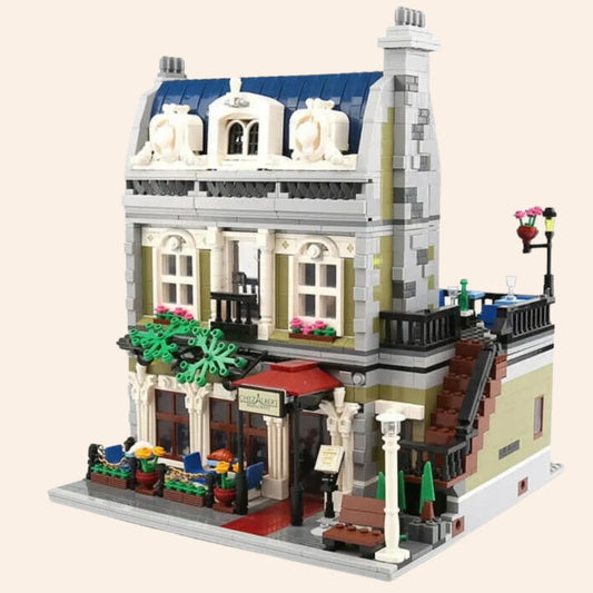 NEW Parisian Restaurant Building Blocks Set Model Adults MOC Modular City