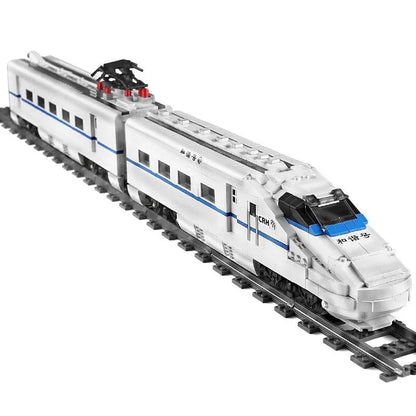 MOC APP Motorized RC CRH2 High-Speed Train Bricks Toy