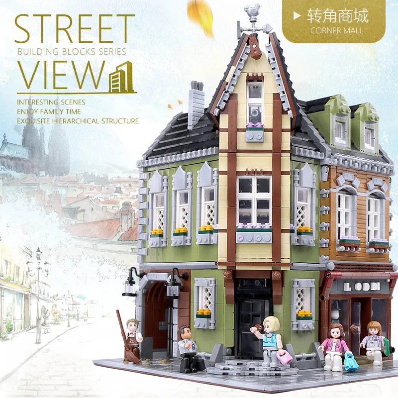 MOC Creator Expert City Corner Mall Store Bricks Toy 0919