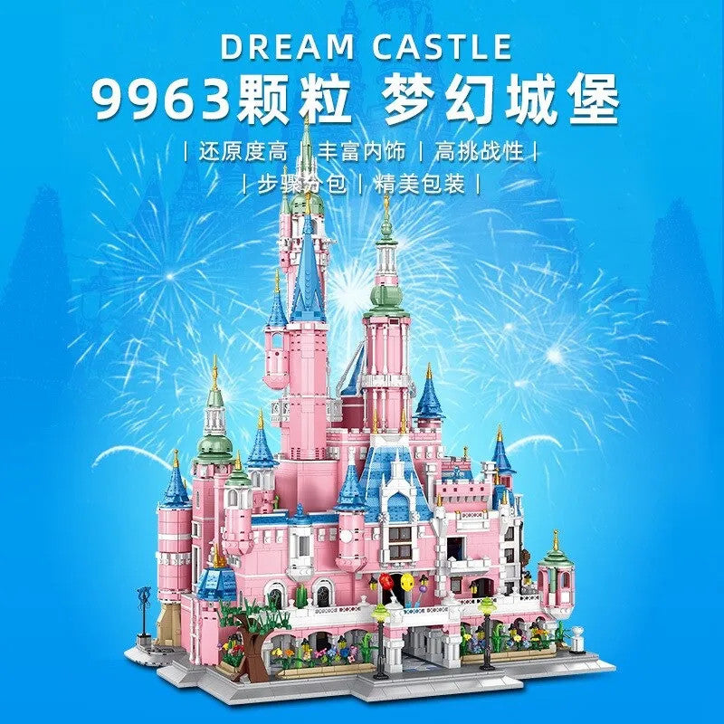 MOC Creative Expert Girl Princess Dream Castle Bricks Toy