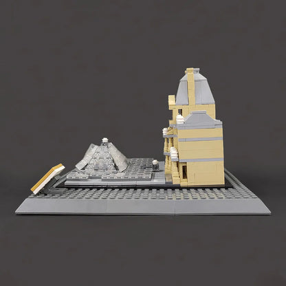 MOC Architecture City Paris The Louvre Bricks Kids Toys