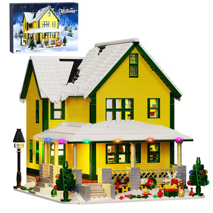 NEW SEALED House from A Christmas Story Building Block Set w/ Lights 1367 Pieces
