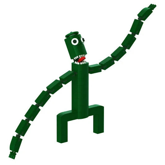 NEW 336PCS Rainbow Friends Green Monster Building Blocks Figure
