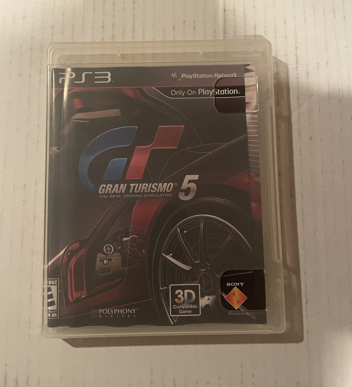 Sony PS3 Play Station 3 Gran Turismo 5 Game DISC and Box TESTED