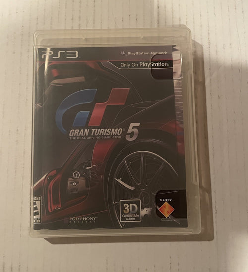 Sony PS3 Play Station 3 Gran Turismo 5 Game DISC and Box TESTED