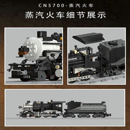 Creator Expert MOC CN5700 Steam Train Bricks Toy 59003