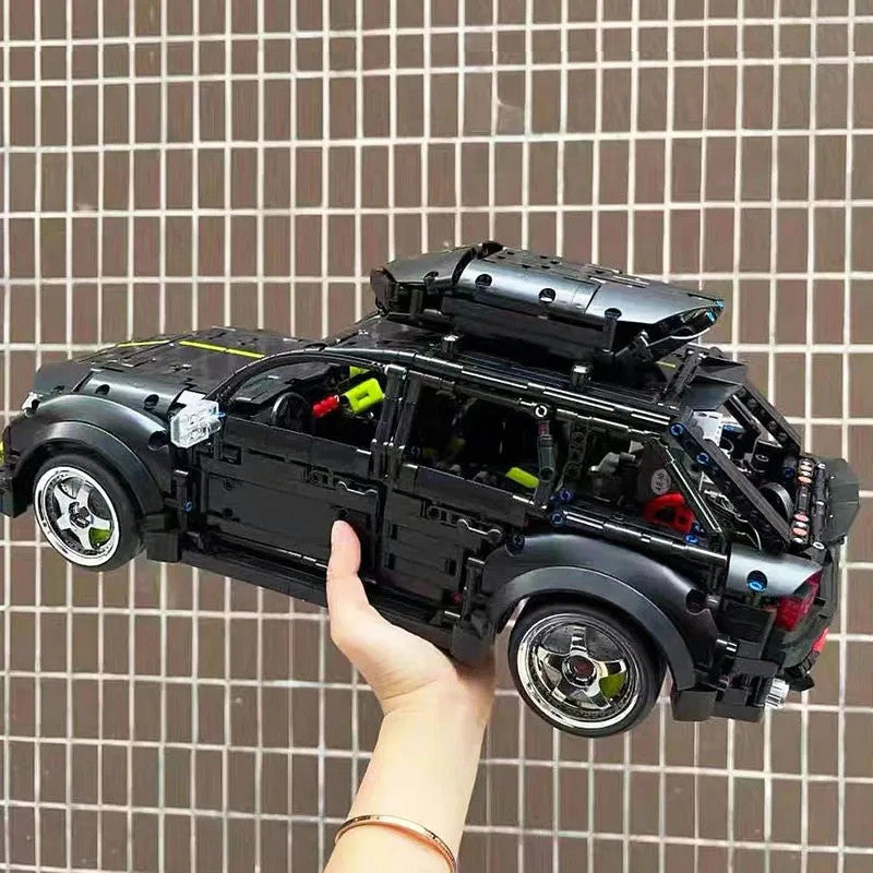 MOC Motorized RC Audi RS6 Avant Racing Car Bricks Toy T5023