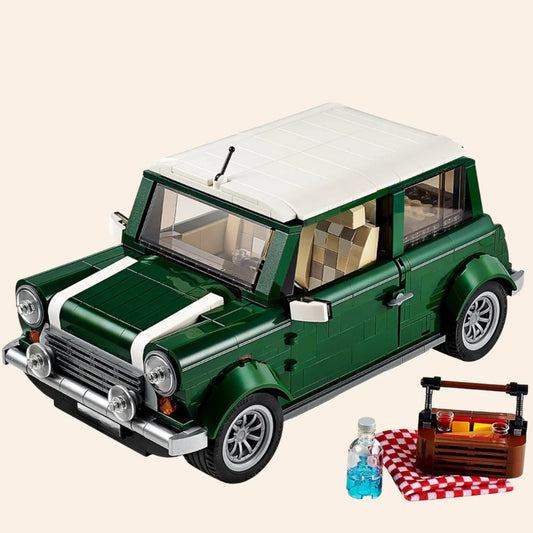 NEW Small Classic Car Building Blocks Set Model Adults MOC Mini City Vehicle
