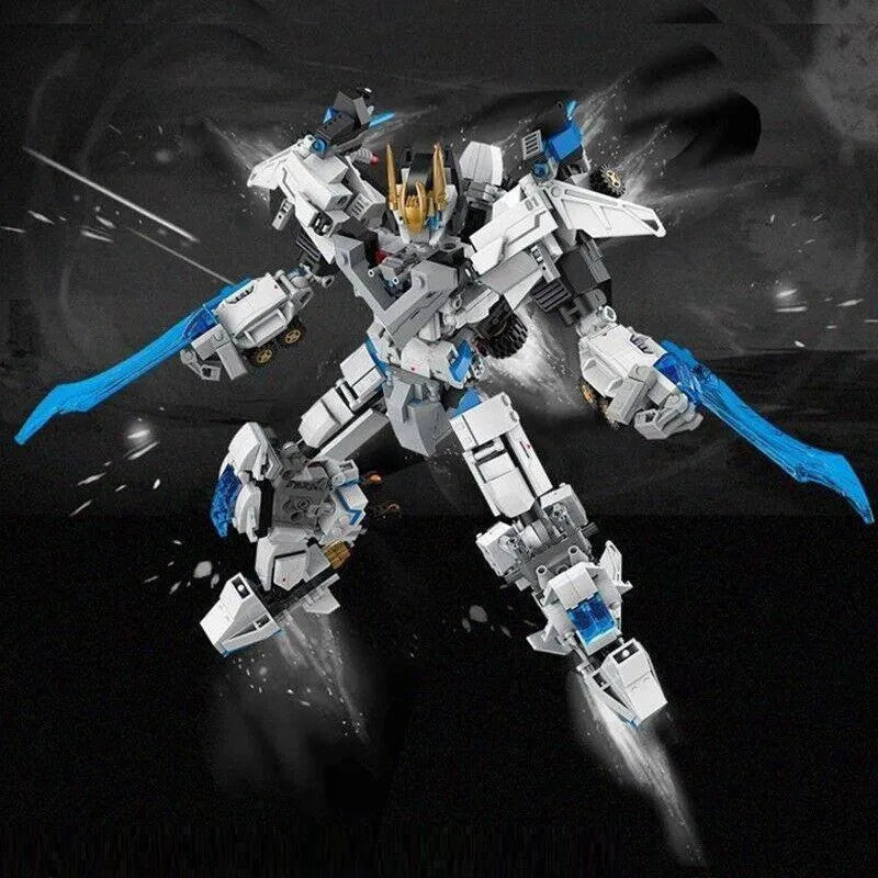 MOC Deformation Wind Blade Mech Robot Bricks Toys