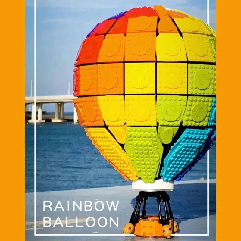 MOC Expert Creator Rainbow Balloon Bricks Toys