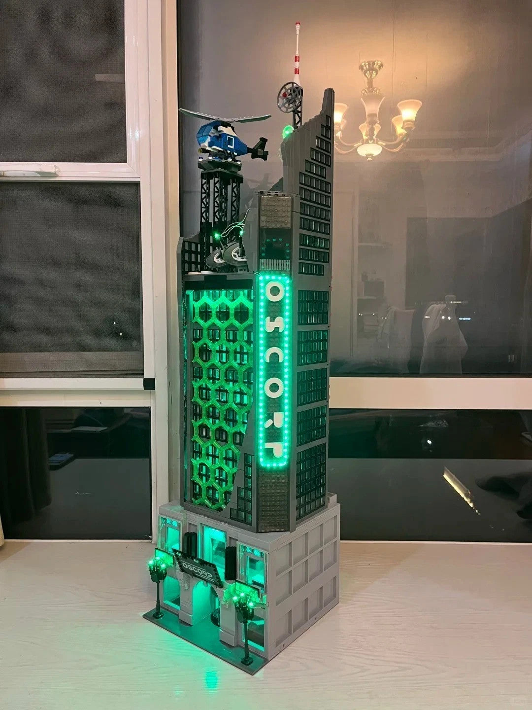 NEW 6375 PCS Marvel Amazing Spiderman Oscorp Tower Building Blocks Set