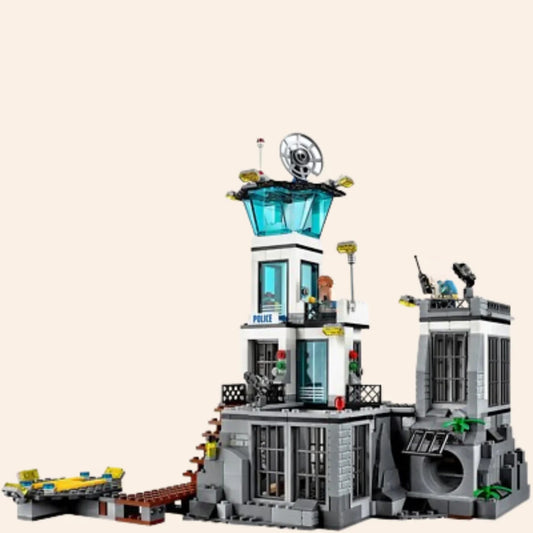 NEW City Police Prison Island Building Blocks Set 754 pcs Adults Cops Robbers