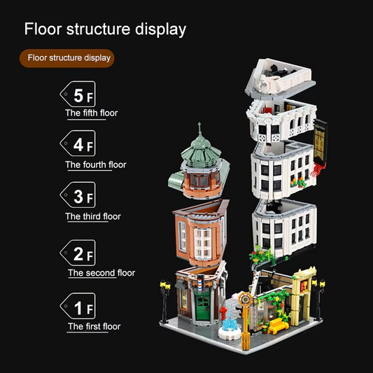 NEW IN BOX 4500pcs Modular Flatiron Building MOC With Detailed Interior USA SHIP