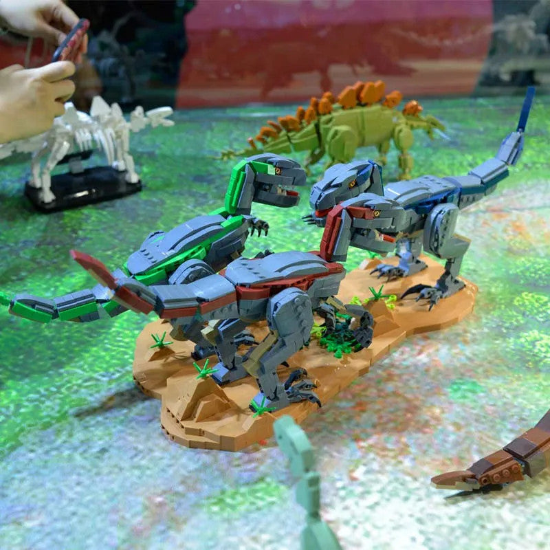 MOC Dinosaur World Velociraptor Bricks Toys 611003