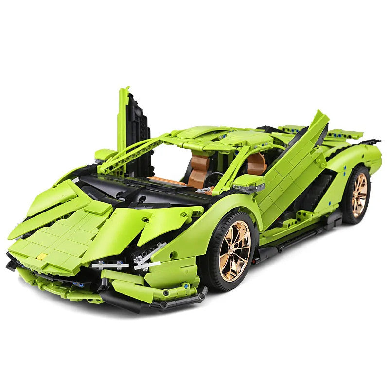 MOC APP RC Lamborghini Hyper Racing Car Bricks Toys 13057