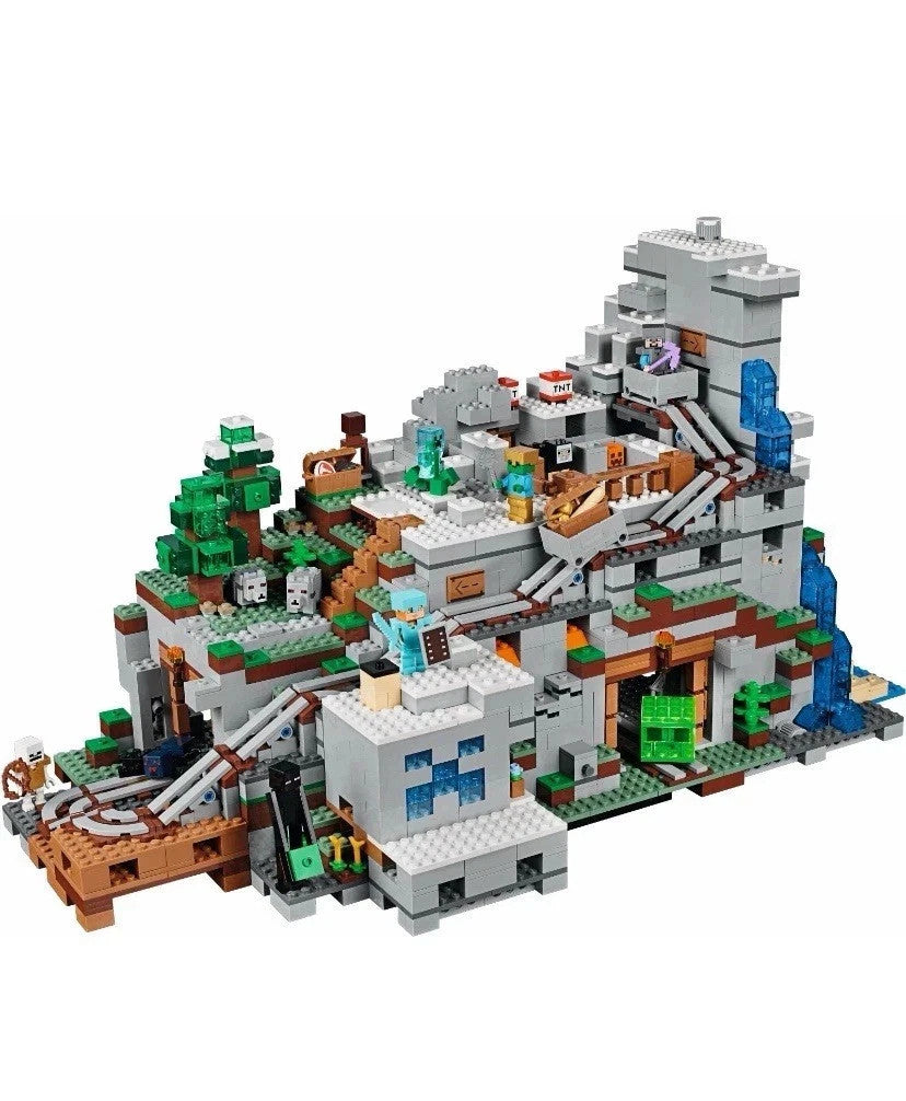 NEW 2863 PCS Minecraft The Mountain Cave Unbranded Building Bricks Set MOC