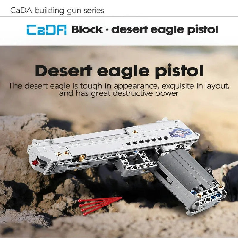 MOC Military Weapon Desert Eagle Pistol Gun Bricks Toys