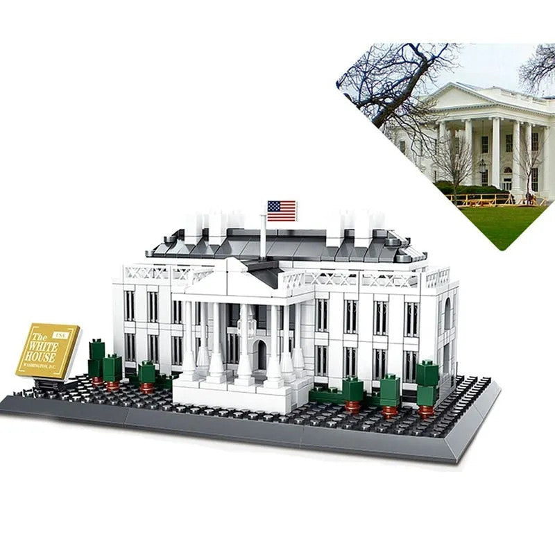 MOC Architecture 7018 White House Bricks Skyline Kids Toys