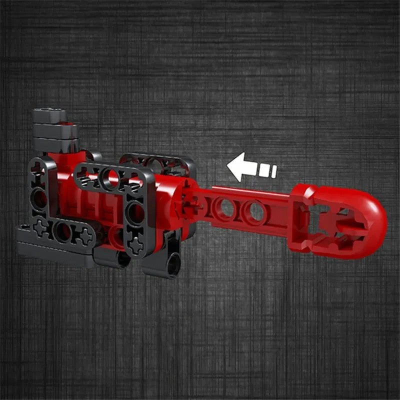 MOC Military Motorized Grenade Launcher Gun Bricks Toy 14014