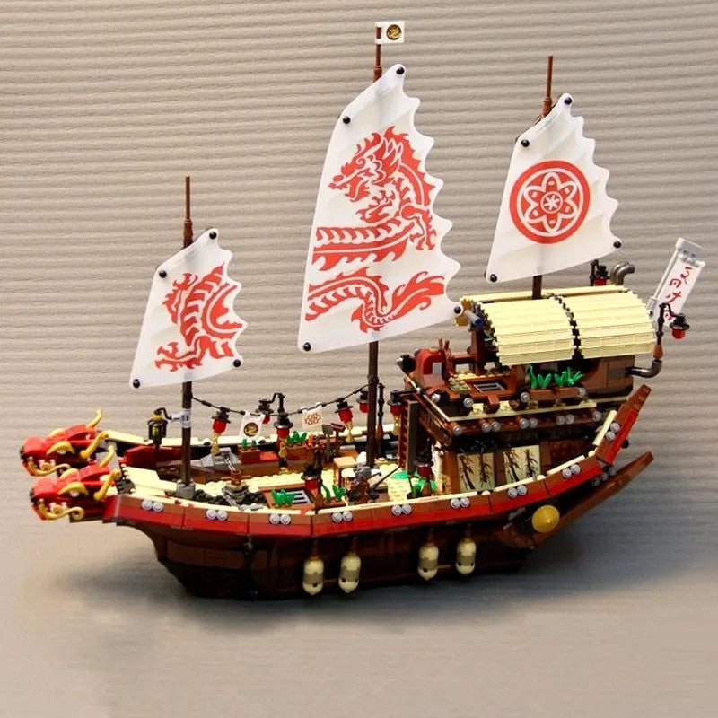 Movie Creative MOC Ninjago Destiny Bounty Ship Bricks Toy
