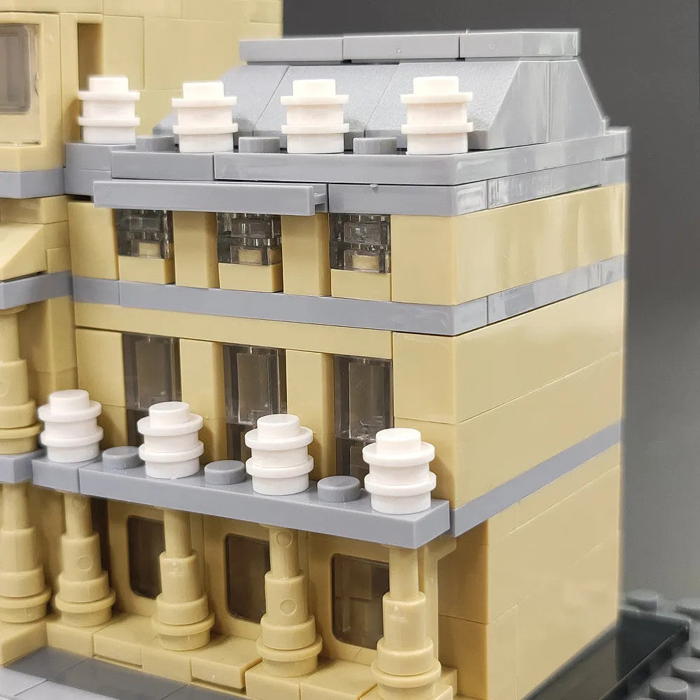 MOC Architecture City Paris The Louvre Bricks Kids Toys