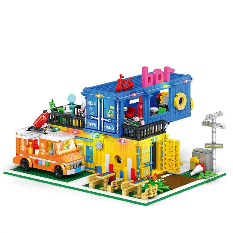 MOC Creator Experts Container Bar Bricks Kids Toys