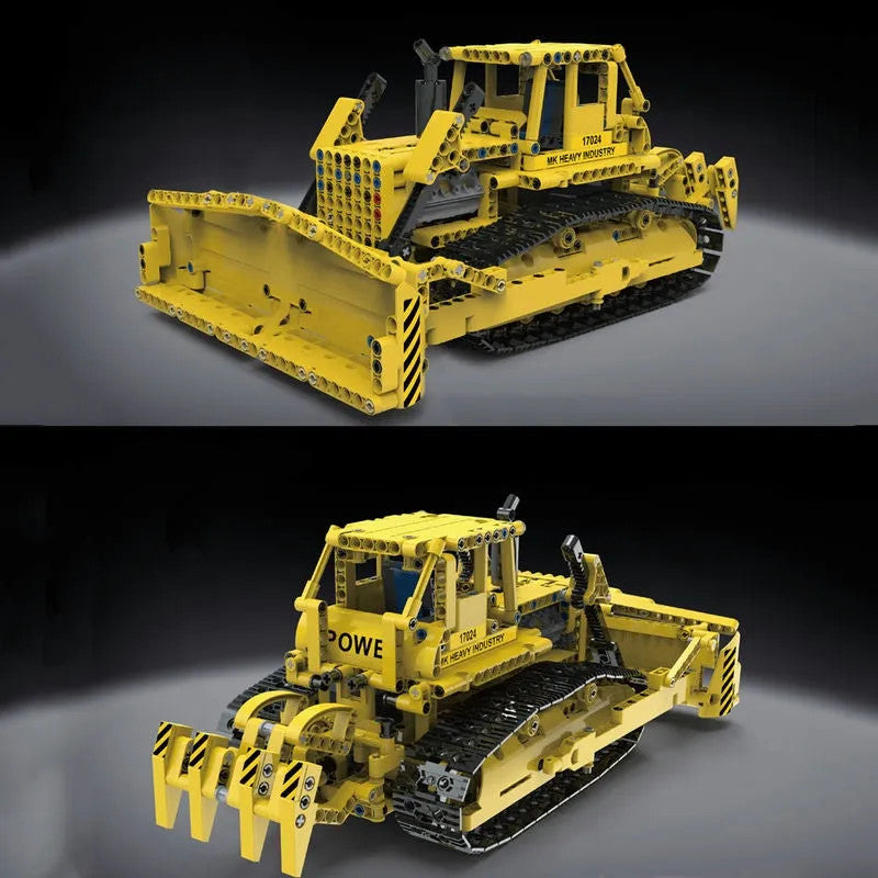 Tech MOC APP Bulldozer RC Caterpillar D8K Bricks Toy 17024
