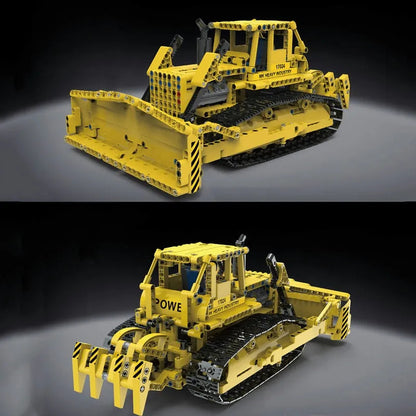 Tech MOC APP Bulldozer RC Caterpillar D8K Bricks Toy 17024