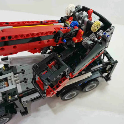 MOC RC All Terrain Piling Platform Crane Truck Bricks Toy 17003