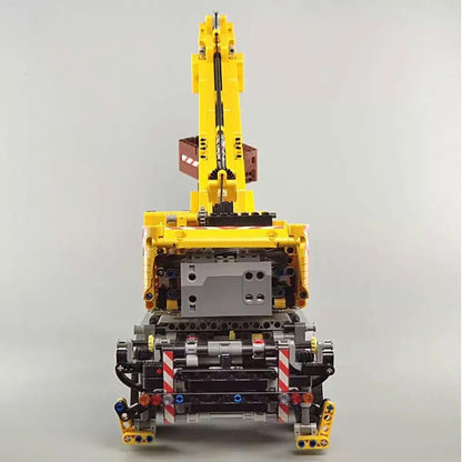 MOC APP Motorized RC Heavy Mobile Lift Crane Truck Bricks Toy