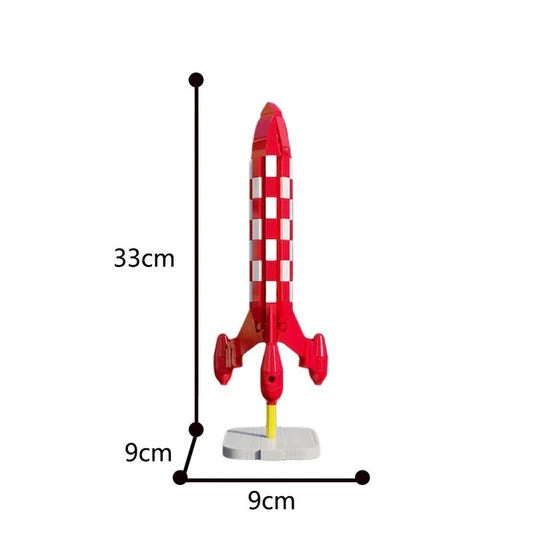 NEW 278PCS TINTIN Model Moon Rocket Space Building Blocks Set