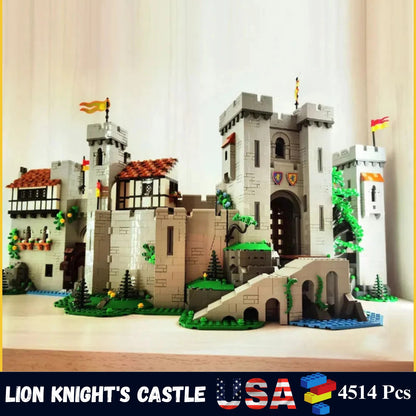NEW 4514 PCS Lion Knights Castle Unbranded Medieval Fortress Building Set