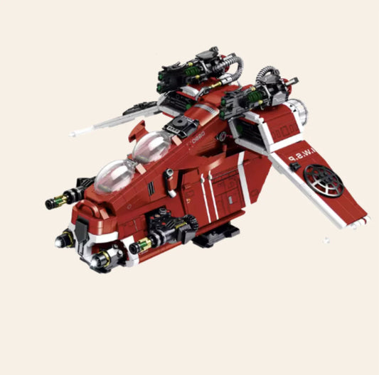 NEW Galaxy Gunship Building Blocks Set Model Adults MOC Spaceship Sci-Fi Star