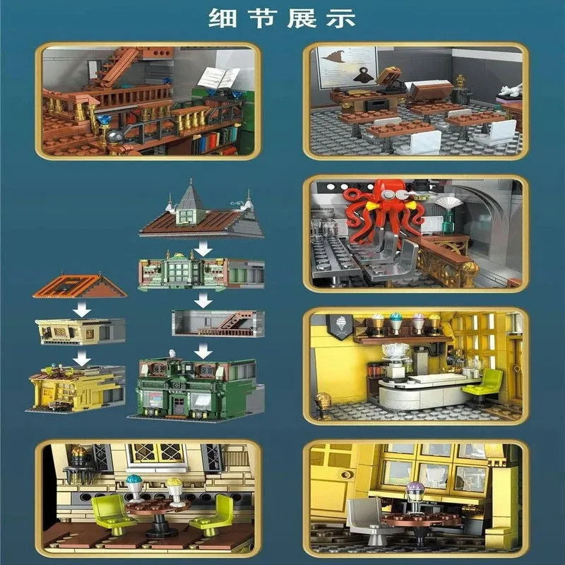 MOC Experts 16040 Harry Potter Magic Book Store Bricks Toy
