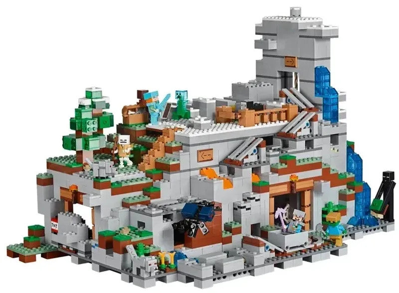 NEW 2863 PCS Minecraft The Mountain Cave Unbranded Building Bricks Set MOC