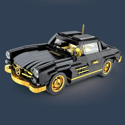 MOC Classic Mercedes Benz 300SL Gullwing Sports Car Bricks Toy